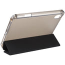 TPU Transparent Back Cover Horizontal Flip Leather Tablet Case with Three-folding Holder & Pen Slot For iPad mini 6(Black)