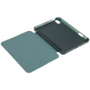 TPU Transparent Back Cover Horizontal Flip Leather Tablet Case with Three-folding Holder & Pen Slot For iPad mini 6(Dark Green)