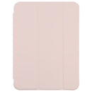 TPU Transparent Back Cover Horizontal Flip Leather Tablet Case with Three-folding Holder & Pen Slot For iPad mini 6(Pink)