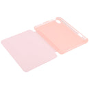TPU Transparent Back Cover Horizontal Flip Leather Tablet Case with Three-folding Holder & Pen Slot For iPad mini 6(Pink)