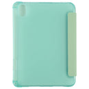 TPU Transparent Back Cover Horizontal Flip Leather Tablet Case with Three-folding Holder & Pen Slot For iPad mini 6(Green)