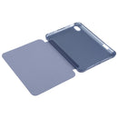 TPU Transparent Back Cover Horizontal Flip Leather Tablet Case with Three-folding Holder & Pen Slot For iPad mini 6(Blue)