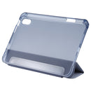 TPU Transparent Back Cover Horizontal Flip Leather Tablet Case with Three-folding Holder & Pen Slot For iPad mini 6(Blue)