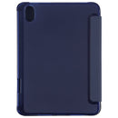 TPU Transparent Back Cover Horizontal Flip Leather Tablet Case with Three-folding Holder & Pen Slot For iPad mini 6(Navy Blue)