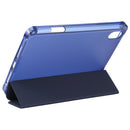 TPU Transparent Back Cover Horizontal Flip Leather Tablet Case with Three-folding Holder & Pen Slot For iPad mini 6(Navy Blue)