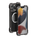 R-JUST RJ51 Hollow Shockproof Metal Protective Case For iPhone 13(Dark Grey)