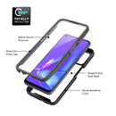 For OPPO A52 / A72 / A92 Starry Sky Solid Color Series Shockproof PC + TPU Protective Case with PET Film(Sky Blue)
