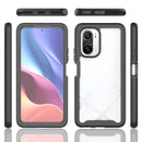 For Xiaomi Poco F3 / Redmi K40 Starry Sky Solid Color Series Shockproof PC + TPU Protective Case with PET Film(Black)