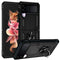 For Samsung Galaxy Z Flip3 5G Folding Shockproof TPU + PC Protective Case with 360 Degree Rotating Holder(Black)