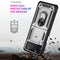 For Samsung Galaxy Z Flip3 5G Folding Shockproof TPU + PC Protective Case with 360 Degree Rotating Holder(Silver)
