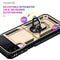 For Samsung Galaxy Z Flip3 5G Folding Shockproof TPU + PC Protective Case with 360 Degree Rotating Holder(Gold)