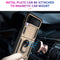 For Samsung Galaxy Z Flip3 5G Folding Shockproof TPU + PC Protective Case with 360 Degree Rotating Holder(Gold)