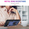 For Samsung Galaxy Z Flip3 5G Folding Shockproof TPU + PC Protective Case with 360 Degree Rotating Holder(Blue)