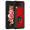 For Samsung Galaxy Z Flip3 5G Folding Shockproof TPU + PC Protective Case with 360 Degree Rotating Holder(Red)