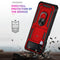 For Samsung Galaxy Z Flip3 5G Folding Shockproof TPU + PC Protective Case with 360 Degree Rotating Holder(Red)
