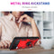 For Samsung Galaxy Z Flip3 5G Folding Shockproof TPU + PC Protective Case with 360 Degree Rotating Holder(Red)