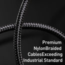 Baseus CASX020001 66W USB to USB-C / Type-C Digital Display Fast Charging Data Cable, Cable Length:1m(Black)