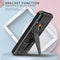 For Motorola Moto G / E7 Power 2021 Super V Armor PC + TPU Shockproof Case with Invisible Holder(Black)