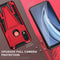 For Motorola Moto G / E7 Power 2021 Super V Armor PC + TPU Shockproof Case with Invisible Holder(Red)