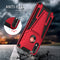 For Motorola Moto G / E7 Power 2021 Super V Armor PC + TPU Shockproof Case with Invisible Holder(Red)