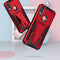 For Motorola Moto G / E7 Power 2021 Super V Armor PC + TPU Shockproof Case with Invisible Holder(Red)