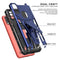For Motorola Moto G / E7 Power 2021 Super V Armor PC + TPU Shockproof Case with Invisible Holder(Blue)