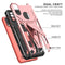 For Motorola Moto G / E7 Power 2021 Super V Armor PC + TPU Shockproof Case with Invisible Holder(Rose Gold)