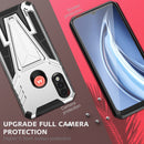 For Motorola Moto G / E7 Power 2021 Super V Armor PC + TPU Shockproof Case with Invisible Holder(Silver)