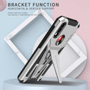 For Motorola Moto G / E7 Power 2021 Super V Armor PC + TPU Shockproof Case with Invisible Holder(Silver)