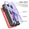 For Motorola Moto G / E7 Power 2021 Super V Armor PC + TPU Shockproof Case with Invisible Holder(Purple)