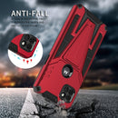 For Motorola One 5G Ace Super V Armor PC + TPU Shockproof Case with Invisible Holder(Red)