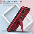 For Motorola One 5G Ace Super V Armor PC + TPU Shockproof Case with Invisible Holder(Red)