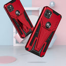 For Motorola One 5G Ace Super V Armor PC + TPU Shockproof Case with Invisible Holder(Red)
