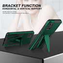 For Samsung Galaxy A31 Super V Armor PC + TPU Shockproof Case with Invisible Holder(Dark Green)