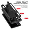 For Samsung Galaxy A31 Super V Armor PC + TPU Shockproof Case with Invisible Holder(Black)