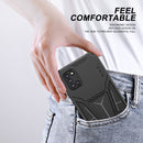 For Samsung Galaxy A31 Super V Armor PC + TPU Shockproof Case with Invisible Holder(Black)