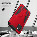 For Samsung Galaxy A31 Super V Armor PC + TPU Shockproof Case with Invisible Holder(Red)