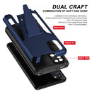 For Samsung Galaxy A31 Super V Armor PC + TPU Shockproof Case with Invisible Holder(Blue)