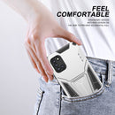 For Samsung Galaxy A31 Super V Armor PC + TPU Shockproof Case with Invisible Holder(Silver)