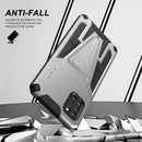 For Samsung Galaxy A31 Super V Armor PC + TPU Shockproof Case with Invisible Holder(Silver)