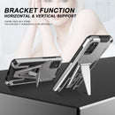 For Samsung Galaxy A31 Super V Armor PC + TPU Shockproof Case with Invisible Holder(Silver)