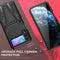 For Samsung Galaxy Z Flip3 5G Super V Armor PC + TPU Shockproof Case with Invisible Holder(Black)