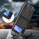 For Samsung Galaxy Z Flip3 5G Super V Armor PC + TPU Shockproof Case with Invisible Holder(Black)