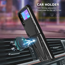 For Samsung Galaxy Z Flip3 5G Super V Armor PC + TPU Shockproof Case with Invisible Holder(Black)