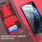For Samsung Galaxy Z Flip3 5G Super V Armor PC + TPU Shockproof Case with Invisible Holder(Red)