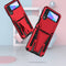 For Samsung Galaxy Z Flip3 5G Super V Armor PC + TPU Shockproof Case with Invisible Holder(Red)