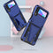 For Samsung Galaxy Z Flip3 5G Super V Armor PC + TPU Shockproof Case with Invisible Holder(Blue)