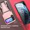 For Samsung Galaxy Z Flip3 5G Super V Armor PC + TPU Shockproof Case with Invisible Holder(Rose Gold)