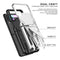 For Samsung Galaxy Z Flip3 5G Super V Armor PC + TPU Shockproof Case with Invisible Holder(Silver)