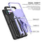 For Samsung Galaxy Z Flip3 5G Super V Armor PC + TPU Shockproof Case with Invisible Holder(Purple)